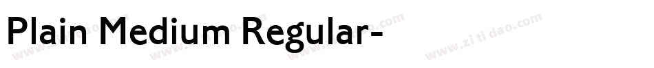 Plain Medium Regular字体转换